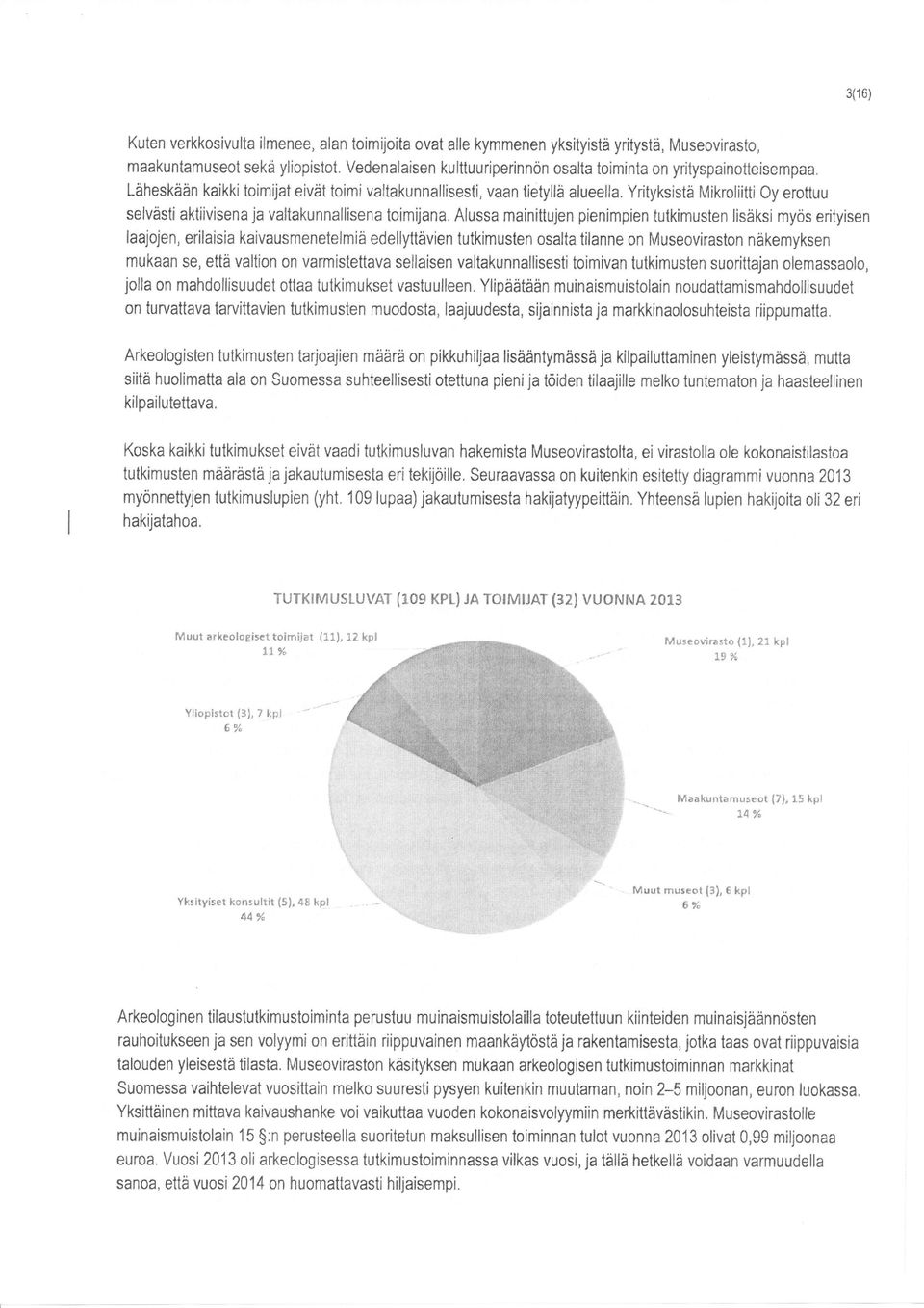 Yrityksistä Mikroliitti Oy erottuu selvåsti aktiivisena ja valtakunnallisena toimijana.