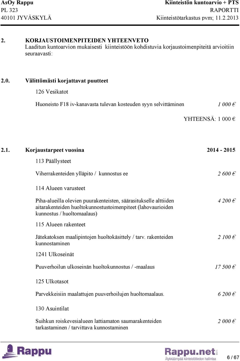 6 Vesikatot Huoneisto F18