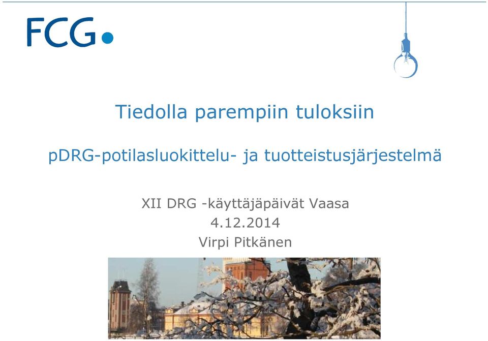 tuotteistusjärjestelmä XII DRG