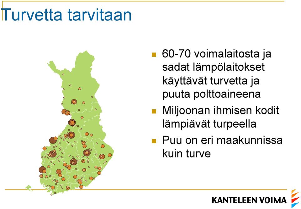 puuta polttoaineena n Miljoonan ihmisen kodit