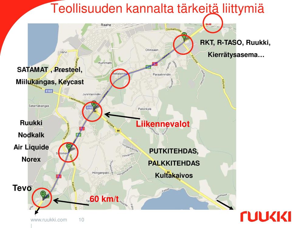 Keycast Ruukki Nodkalk Air Liquide Norex Tevo 60 km/t