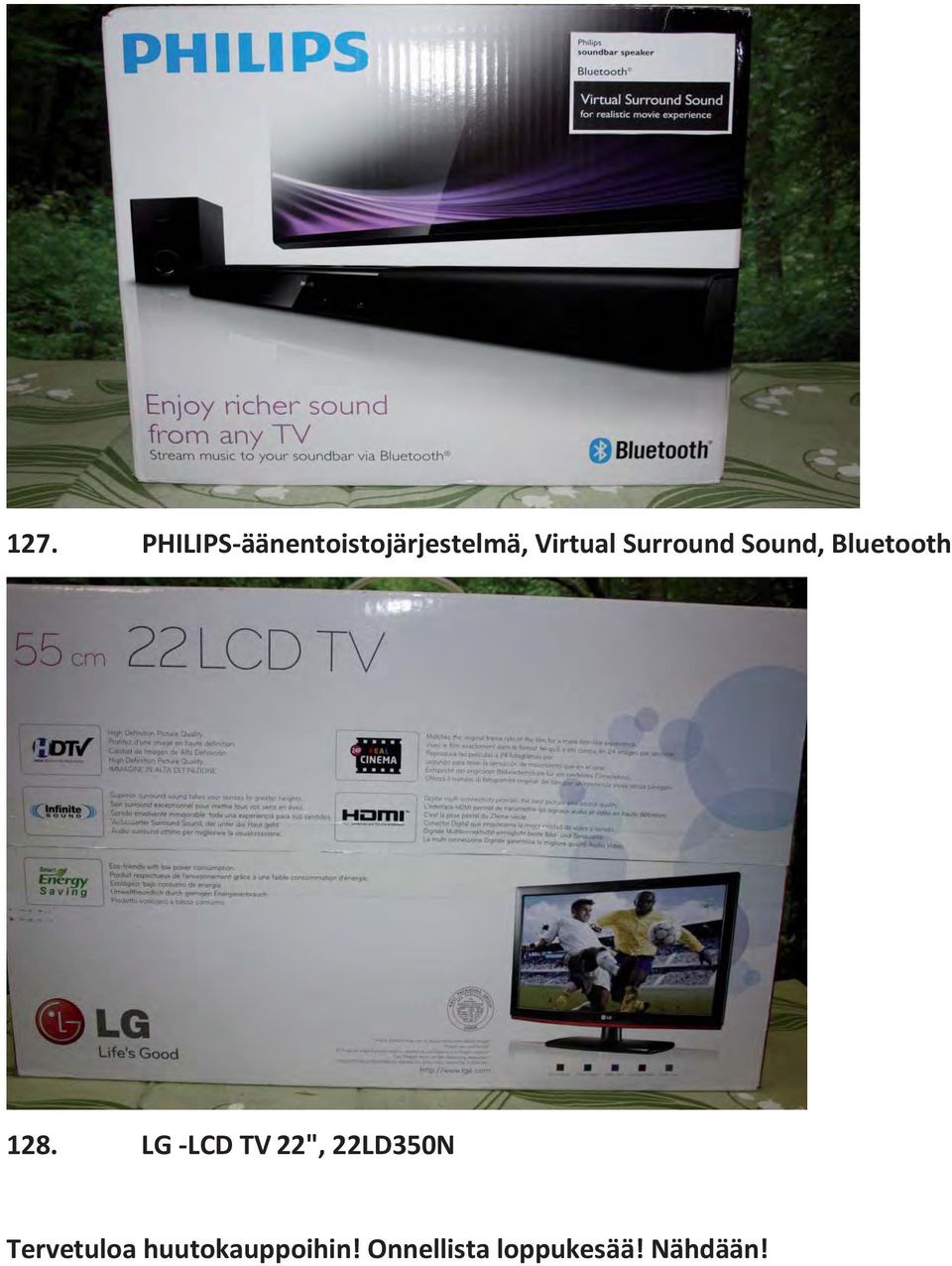 LG -LCD TV 22", 22LD350N Tervetuloa