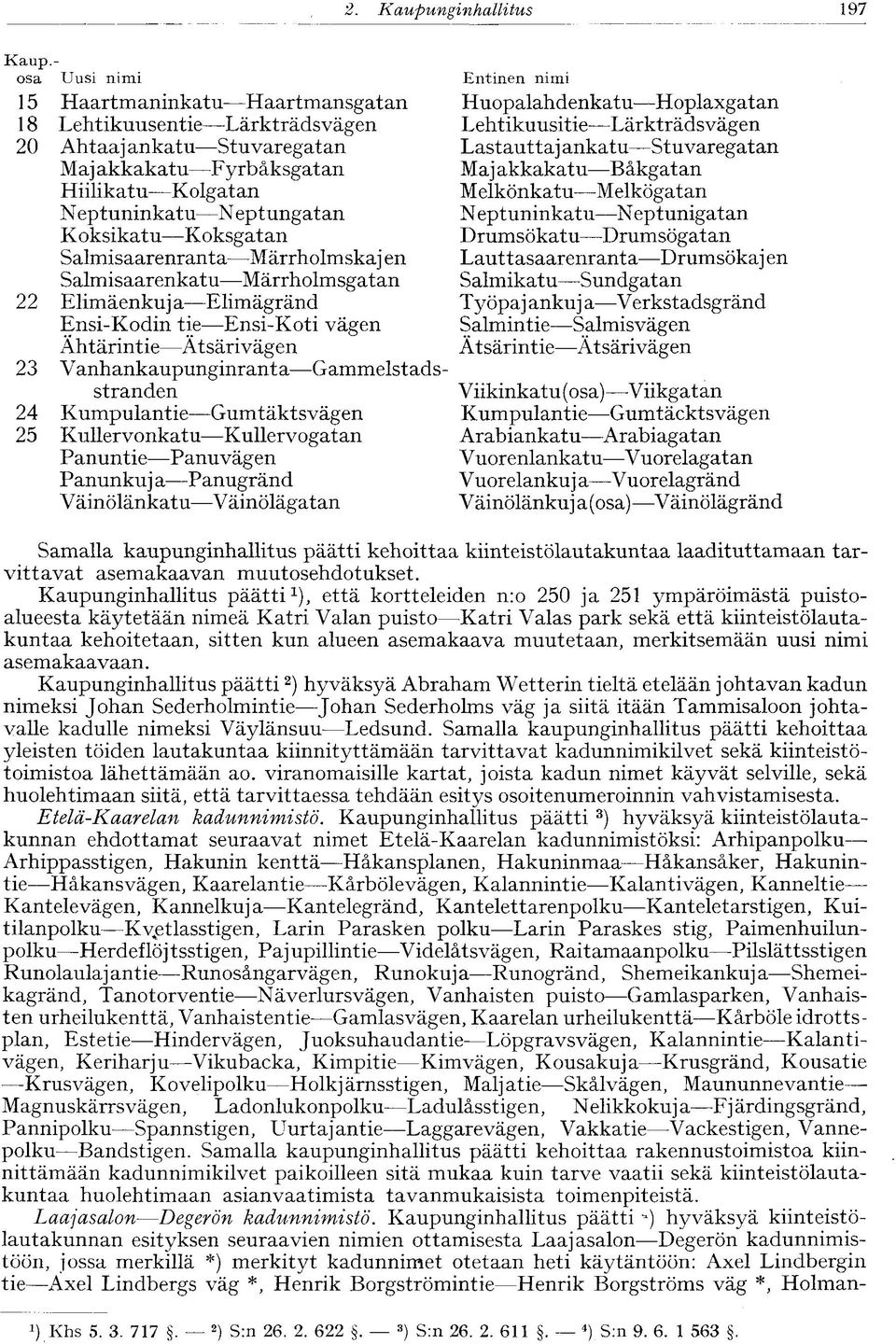 ankatu Stuvaregatan Maj akkakatu Fyrbäksgatan Maj akkakatu Bäkgatan Hiilikatu Kolgatan Melkönkatu Melkögatan Neptuninkatu Neptungatan Neptuninkatu Neptunigatan Koksikatu Koksgatan Drumsökatu
