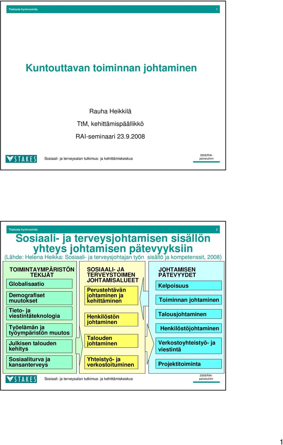 TOIMINTAYMPÄRISTÖN TOIMINTAYMPÄRISTÖN TEKIJÄT TEKIJÄT Globalisaatio Demografiset muutokset Tieto- ja viestintäteknologia Työelämän ja työympäristön muutos Julkisen talouden kehitys Sosiaaliturva ja