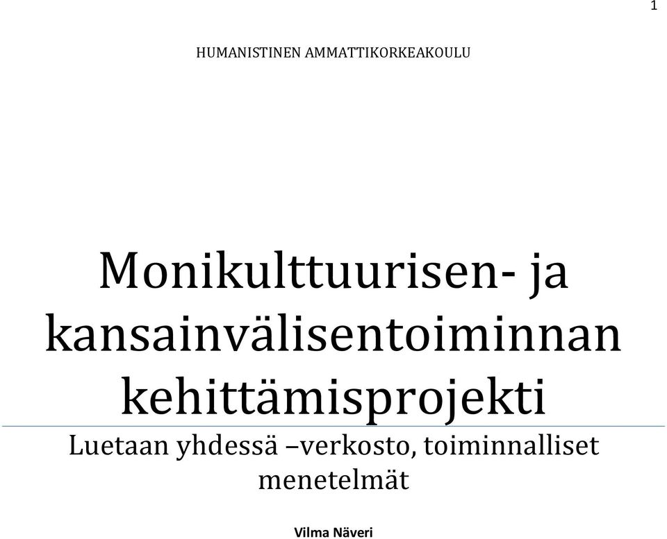 kansainvälisentoiminnan