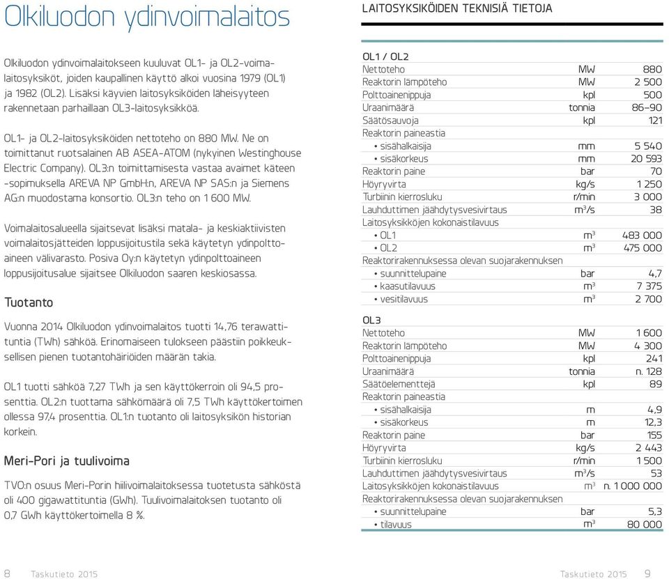 Ne on toimittanut ruotsalainen AB ASEA-ATOM (nykyinen Westinghouse Electric Company).