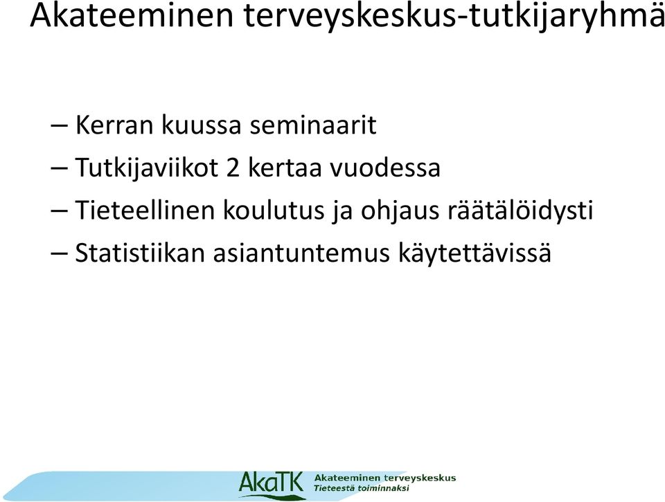 vuodessa Tieteellinen koulutus ja ohjaus