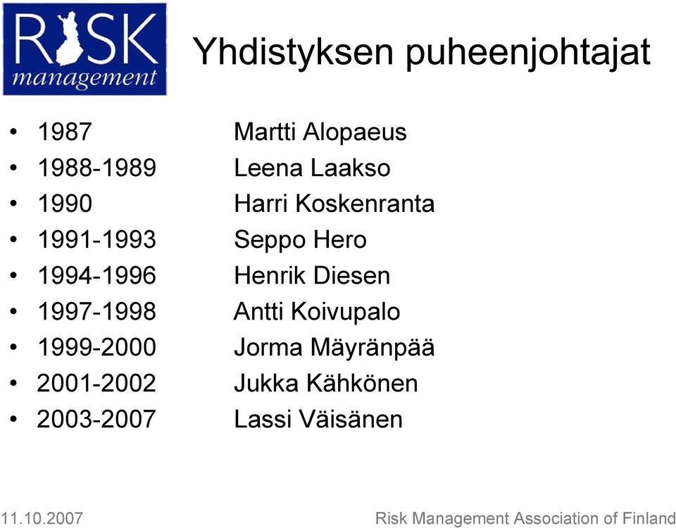 Laakso Harri Koskenranta Seppo Hero Henrik Diesen Antti