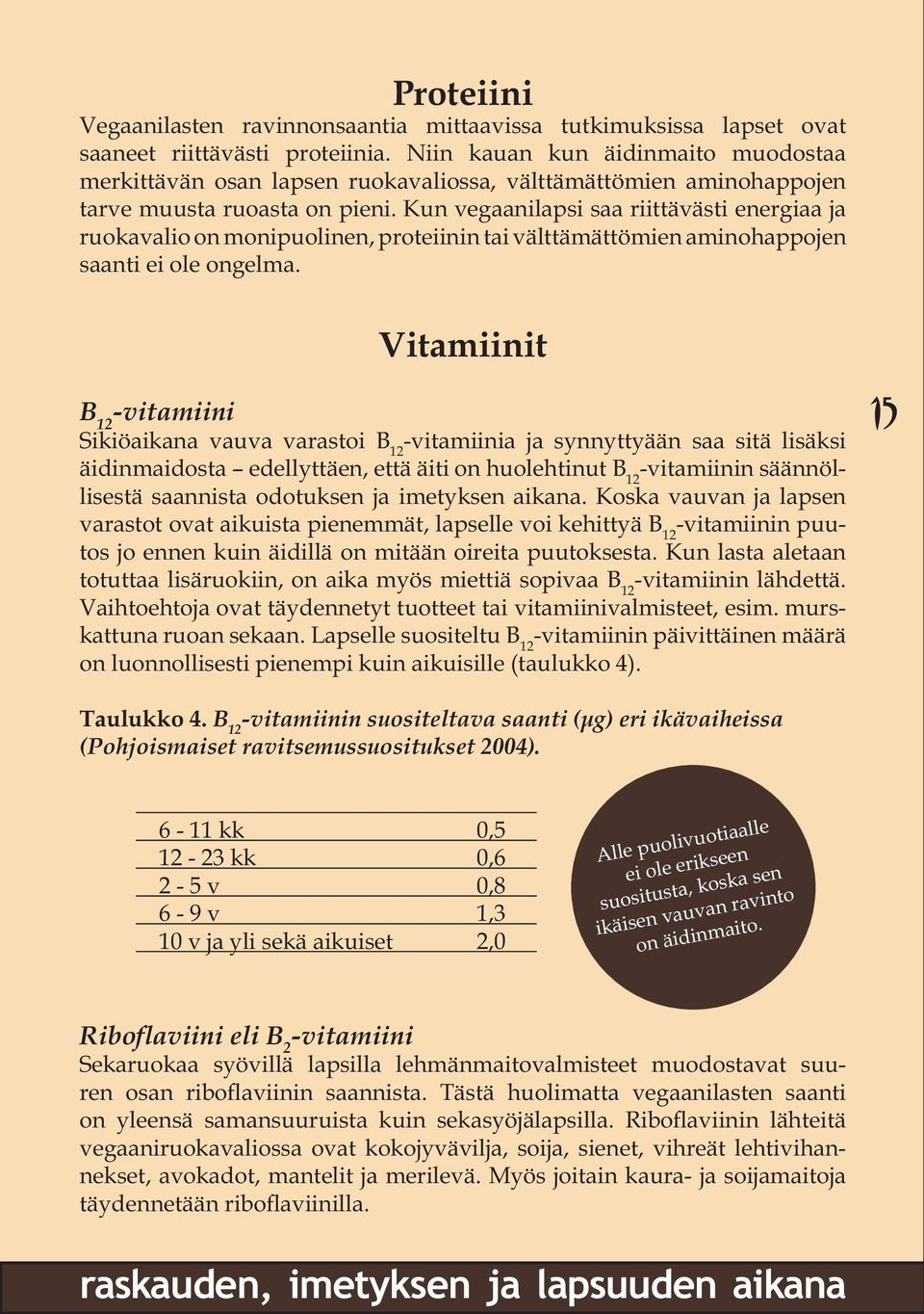 Kun vegaanilapsi saa riittävästi energiaa ja ruokavalio on monipuolinen, proteiinin tai välttämättömien aminohappojen saanti ei ole ongelma.