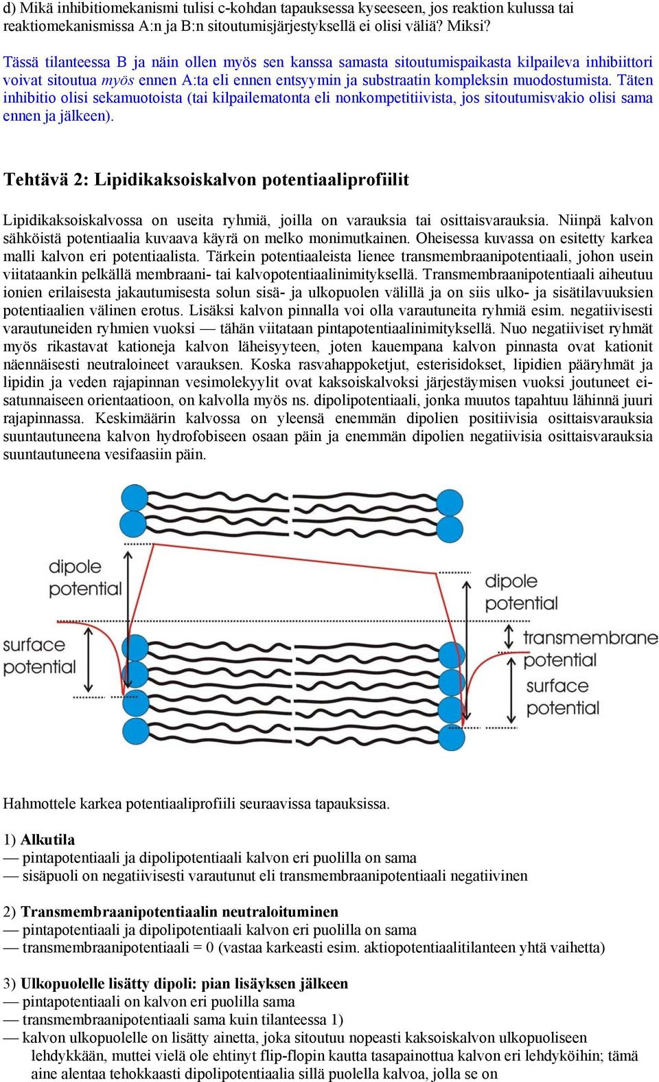 Täten inhibitio olisi sekamuotoista (tai kilpailematonta eli nonkompetitiivista, jos sitoutumisvakio olisi sama ennen ja jälkeen).