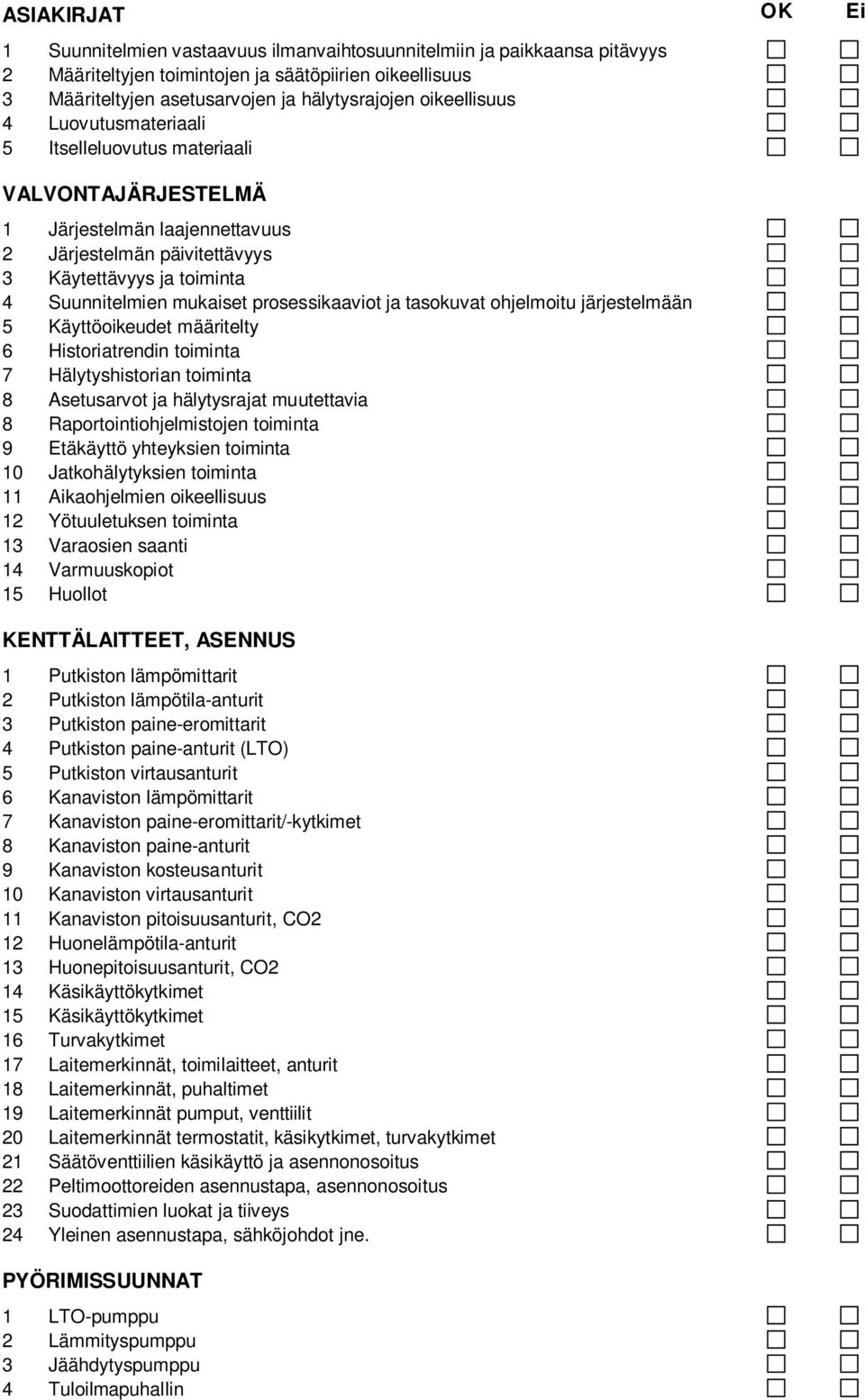 prsessikaavit ja taskuvat hjelmitu järjestelmään 5 Käyttöikeudet määritelty 6 Histriatrendin timinta 7 Hälytyshistrian timinta 8 Asetusarvt ja hälytysrajat muutettavia 8 Raprtintihjelmistjen timinta