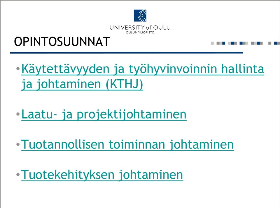 (KTHJ) Laatu- ja projektijohtaminen