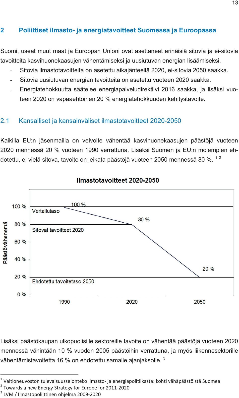 - Sitovia uusiutuvan energian tavoitteita on asetettu vuoteen 2020 saakka.