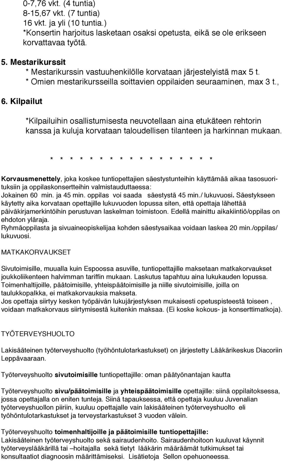 Kilpailut *Kilpailuihin osallistumisesta neuvotellaan aina etukäteen rehtorin kanssa ja kuluja korvataan taloudellisen tilanteen ja harkinnan mukaan.