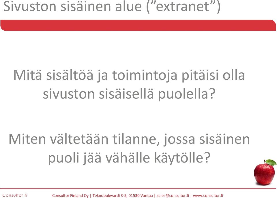 sivuston sisäisellä puolella?