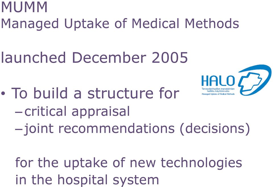 appraisal joint recommendations (decisions) for