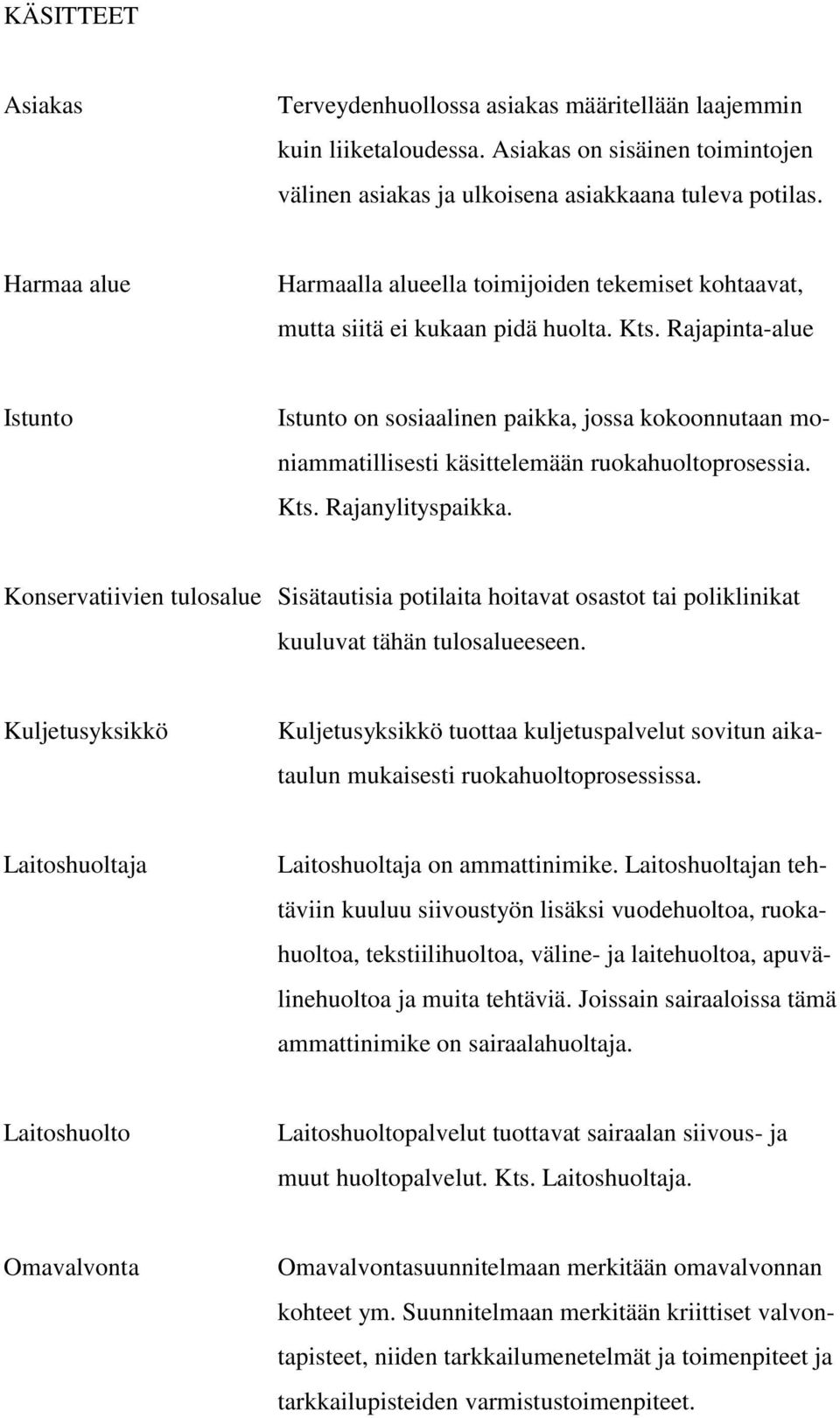 Rajapinta-alue Istunto Istunto on sosiaalinen paikka, jossa kokoonnutaan moniammatillisesti käsittelemään ruokahuoltoprosessia. Kts. Rajanylityspaikka.