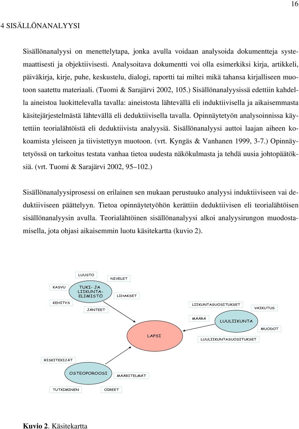 (Tuomi & Sarajärvi 2002, 105.