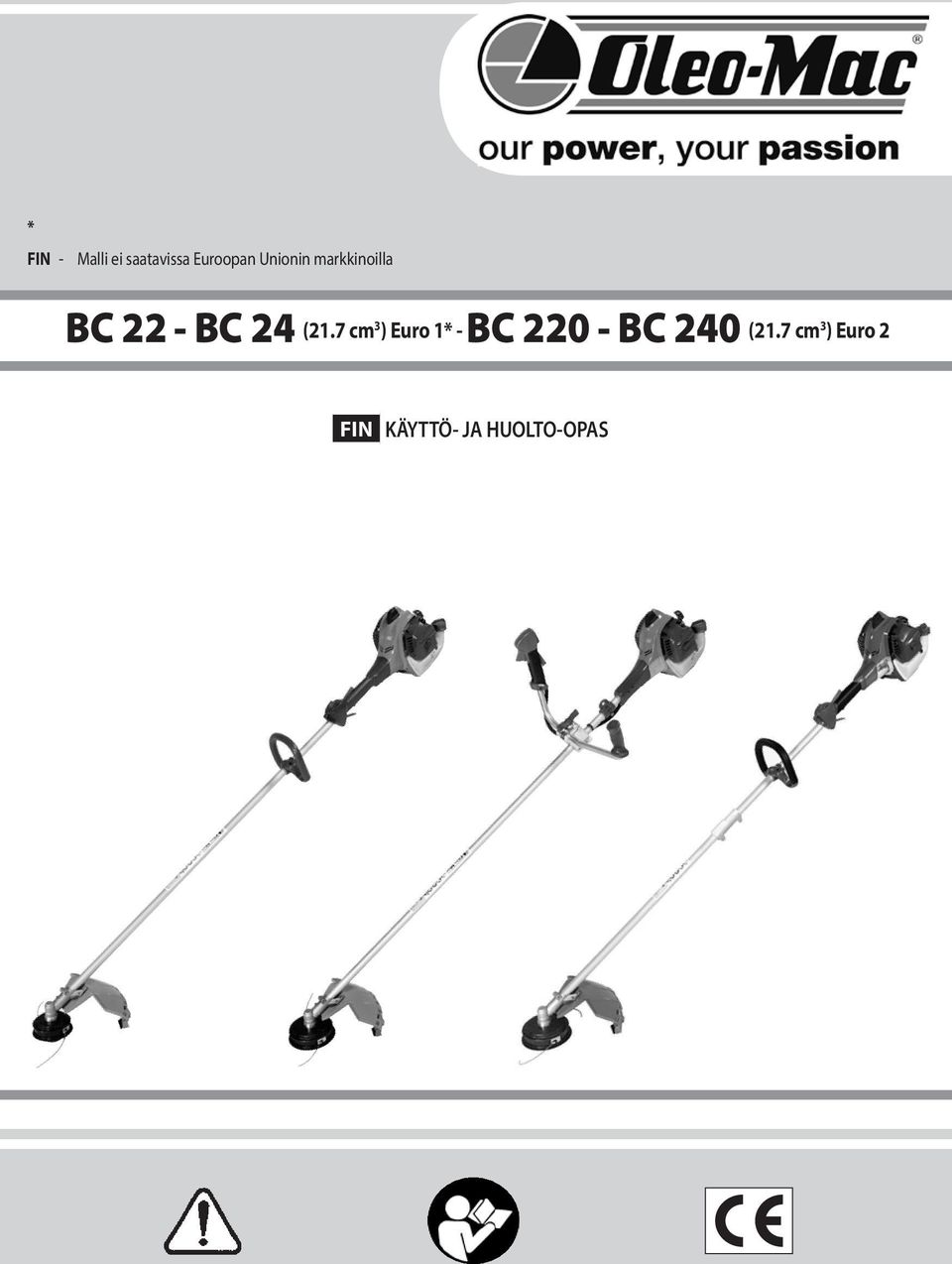 7 cm 3 ) Euro 1* - BC 220 - BC 240 (21.