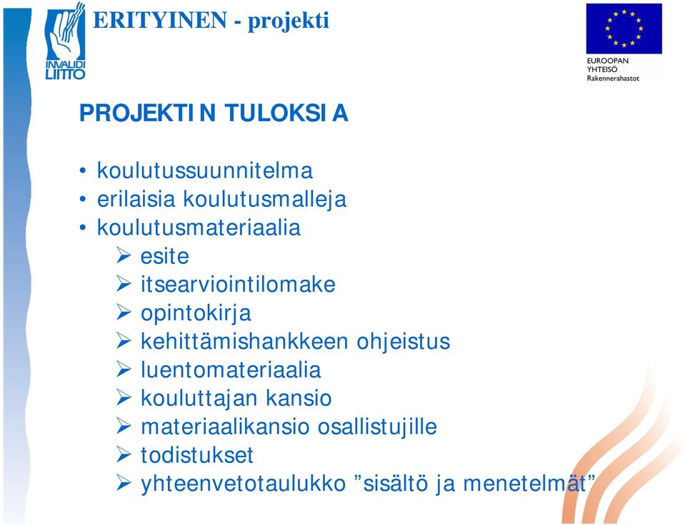 kehittämishankkeen ohjeistus luentomateriaalia kouluttajan kansio