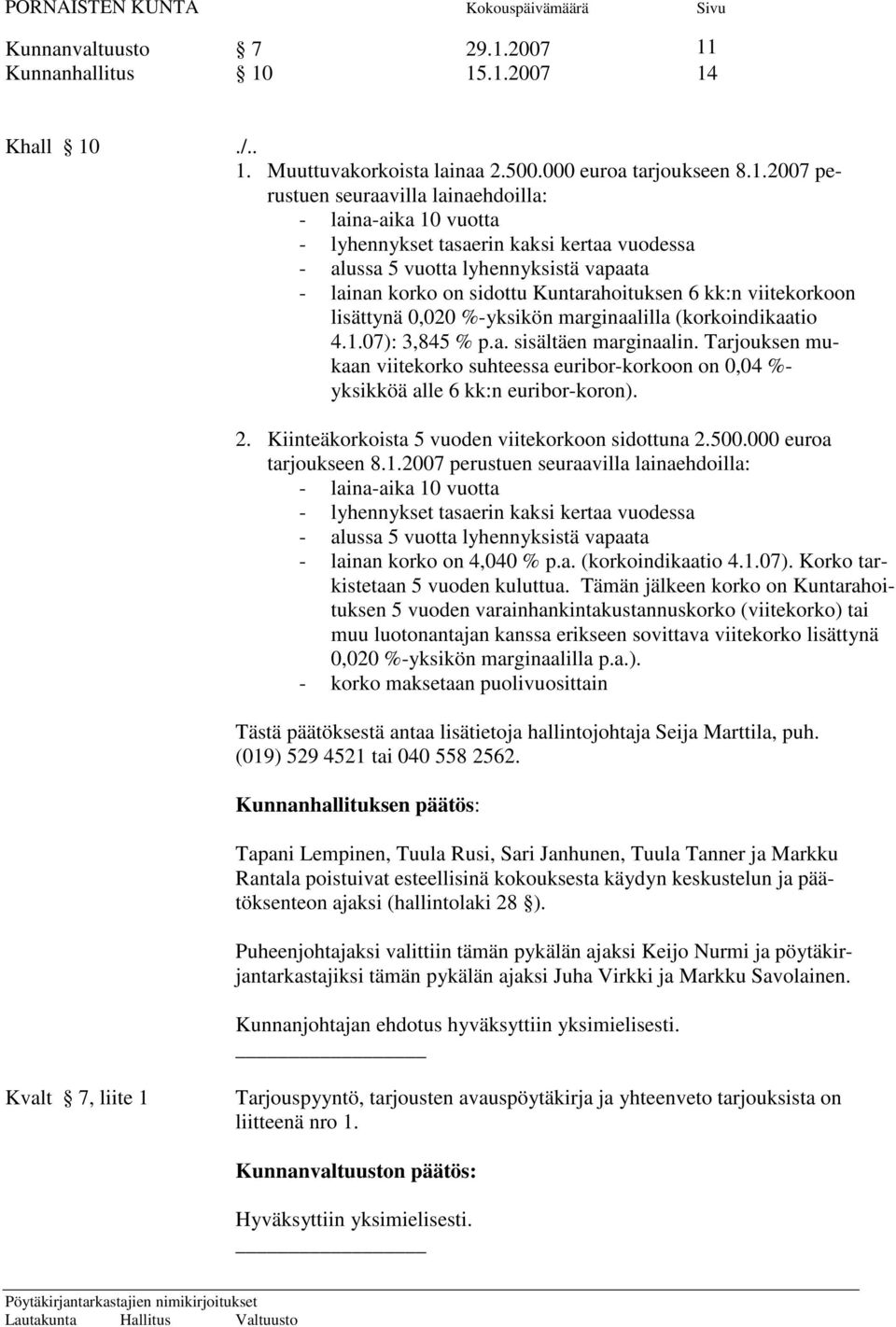 Kunnanhallitus 10