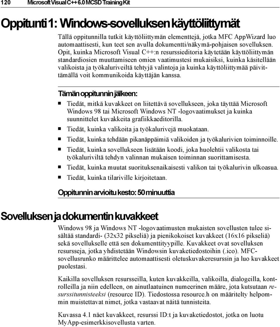 dokumentti/näkymä-pohjaisen sovelluksen.