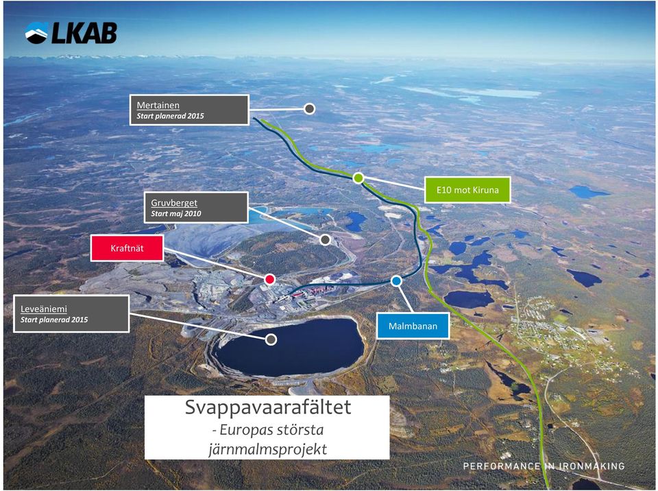 Leveäniemi Start planerad 2015 Malmbanan 5