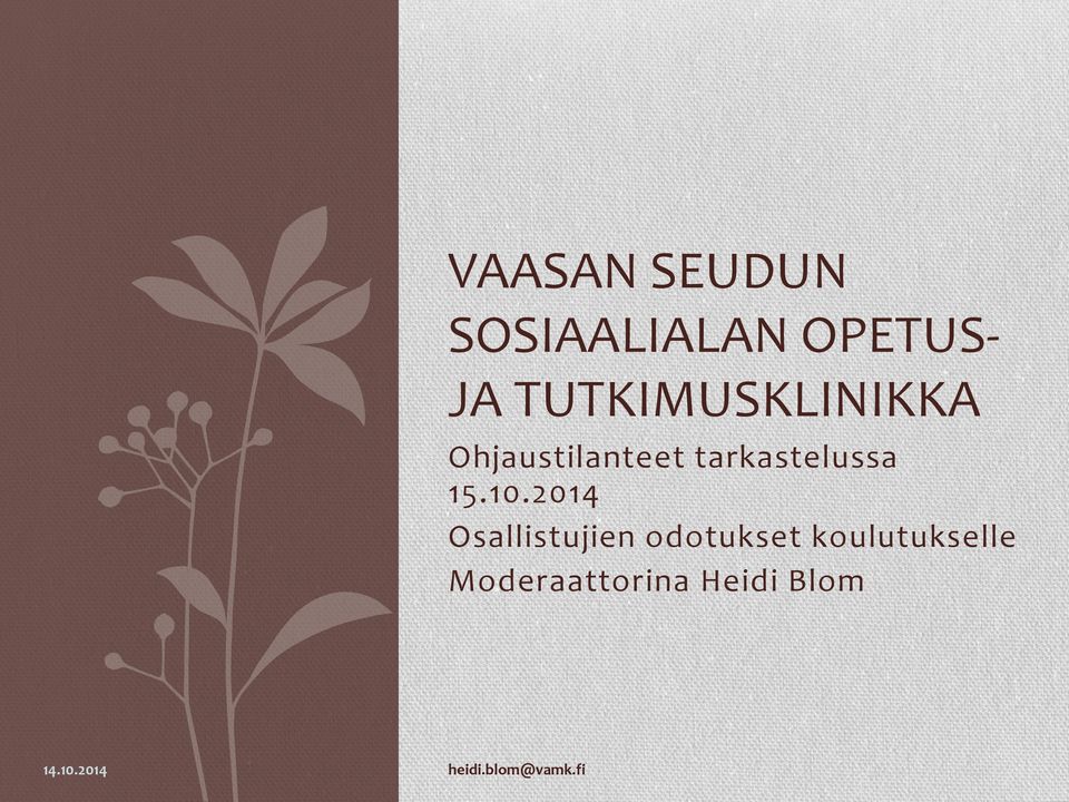 tarkastelussa 15.10.