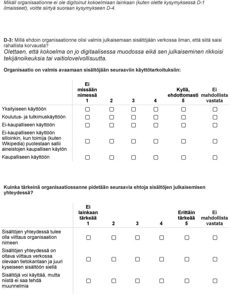 Olettaen, että kokoelma on jo digitaalisessa muodossa eikä sen julkaiseminen rikkoisi tekijänoikeuksia tai vaitiolovelvollisuutta.