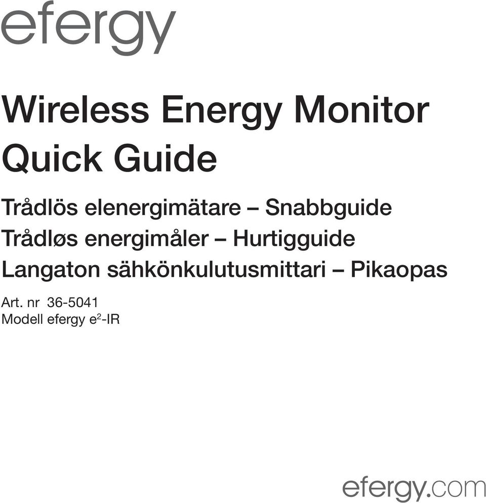 energimåler Hurtigguide Langaton