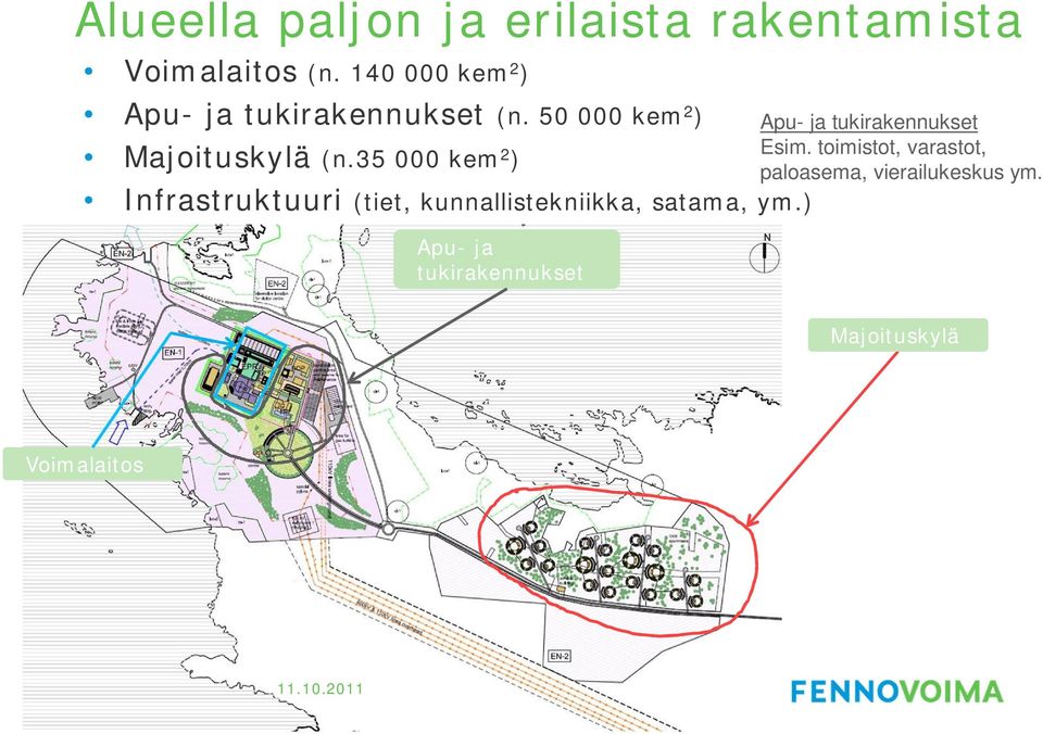 35 000 kem 2 ) Infrastruktuuri (tiet, kunnallistekniikka, satama, ym.