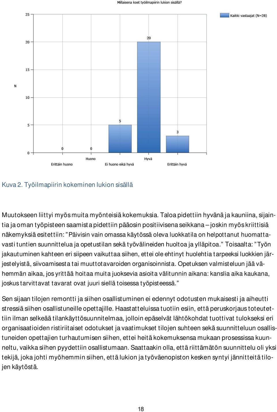 luokkatila on helpottanut huomattavasti tuntien suunnittelua ja opetustilan sekä työvälineiden huoltoa ja ylläpitoa.