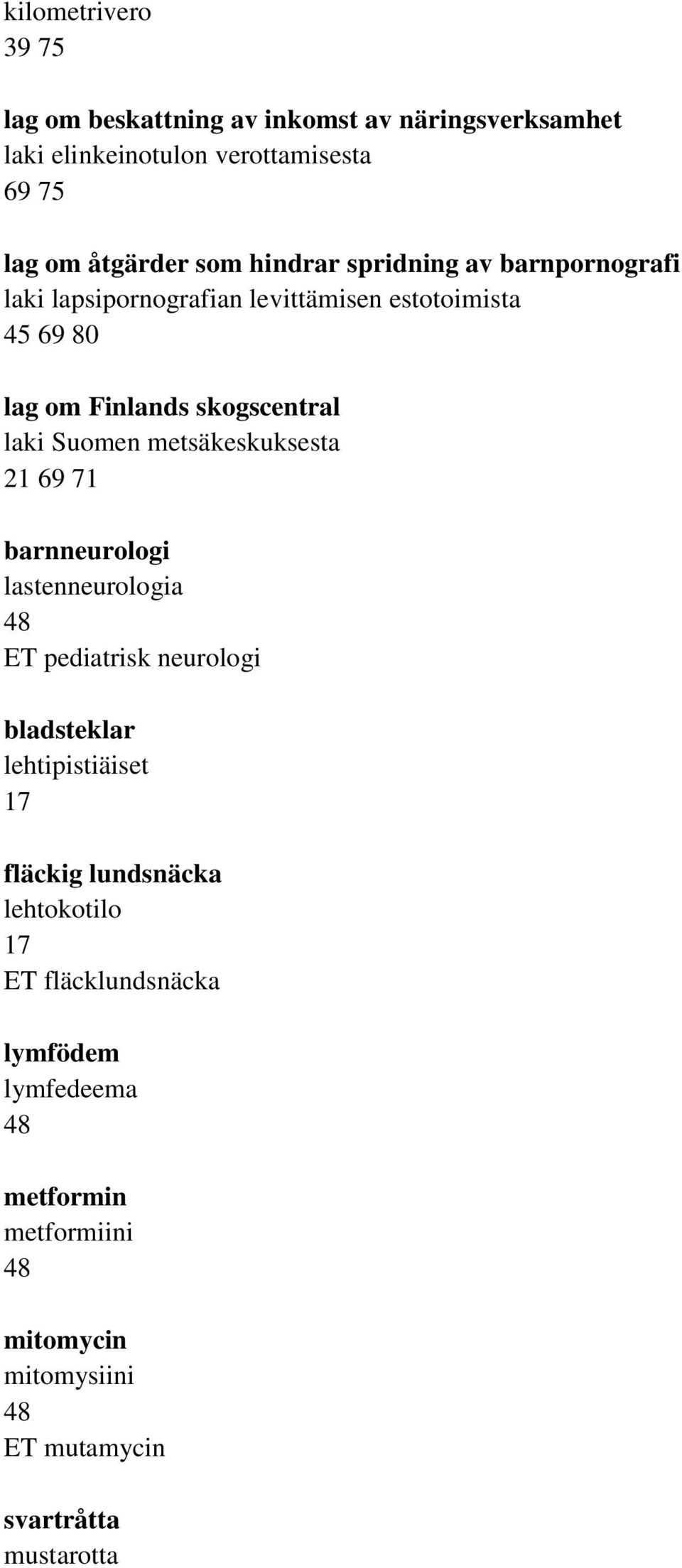 Suomen metsäkeskuksesta 21 69 71 barnneurologi lastenneurologia ET pediatrisk neurologi bladsteklar lehtipistiäiset 17 fläckig