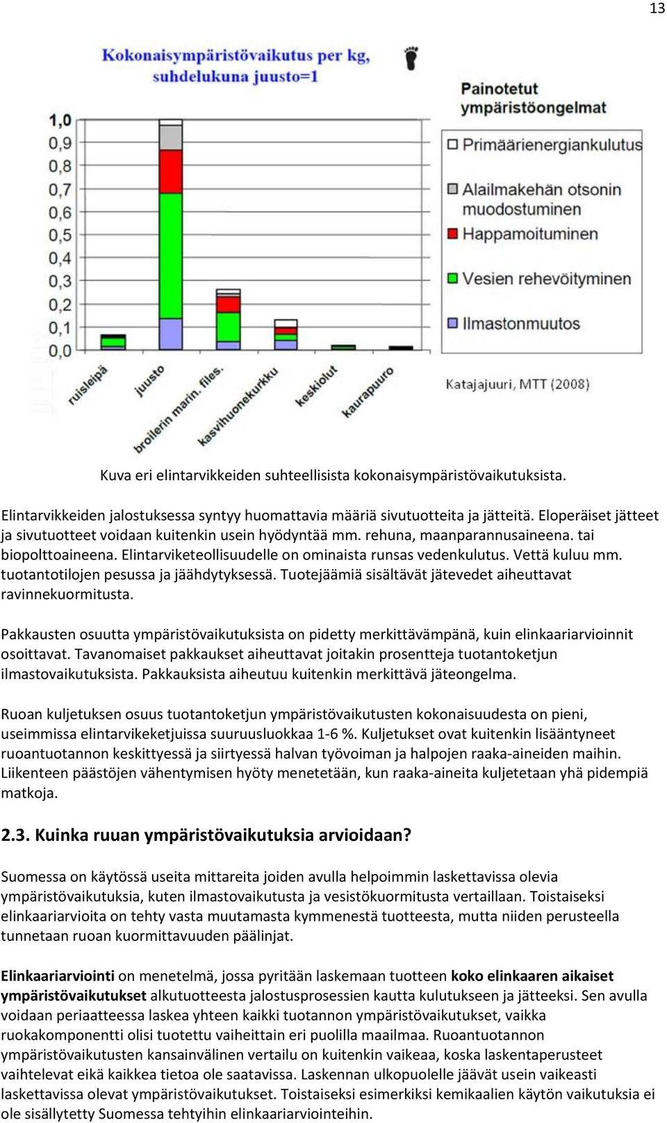 tuotantotilojen pesussa ja jäähdytyksessä. Tuotejäämiä sisältävät jätevedet aiheuttavat ravinnekuormitusta.