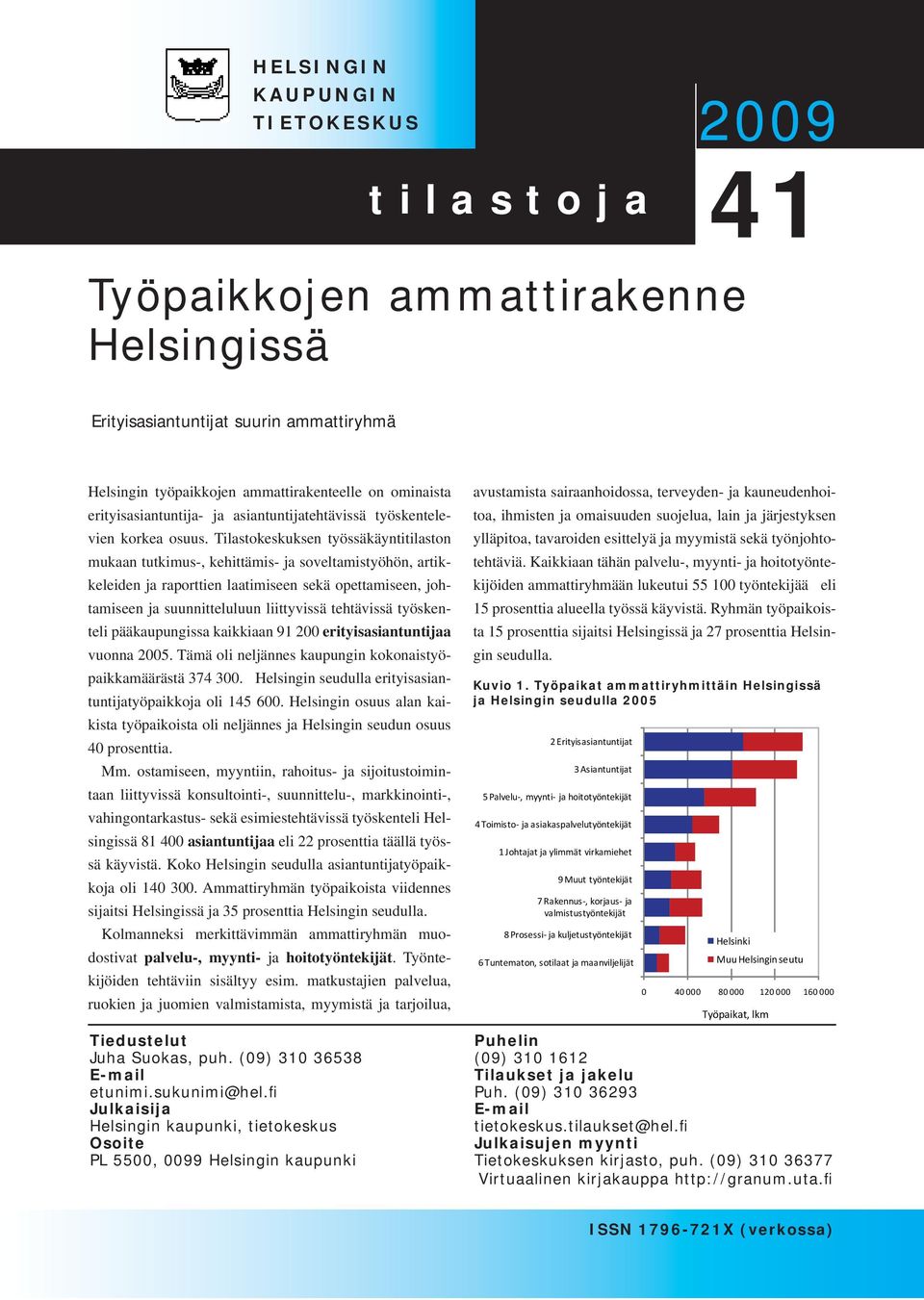 Tilastokeskuksen työssäkäyntitilaston mukaan tutkimus-, kehittämis- ja soveltamistyöhön, artikkeleiden ja raporttien laatimiseen sekä opettamiseen, johtamiseen ja suunnitteluluun liittyvissä