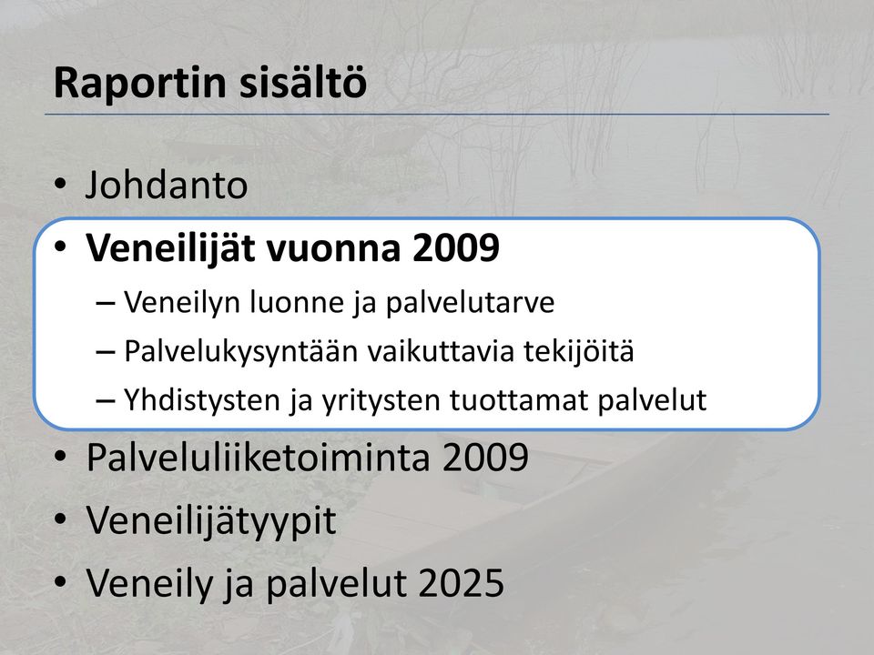 tekijöitä Yhdistysten ja yritysten tuottamat palvelut
