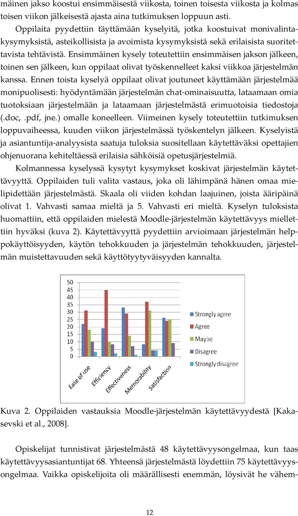 Ensimmäinen kysely toteutettiin ensimmäisen jakson jälkeen, toinen sen jälkeen, kun oppilaat olivat työskennelleet kaksi viikkoa järjestelmän kanssa.