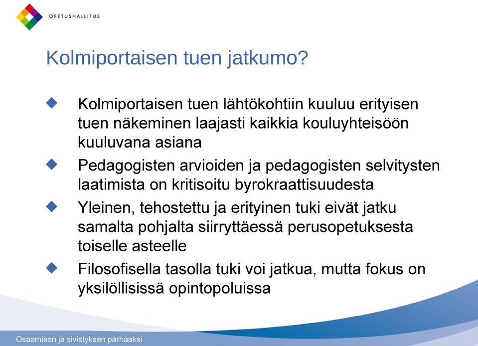 asiana Pedagogisten arvioiden ja pedagogisten selvitysten laatimista on kritisoitu byrokraattisuudesta