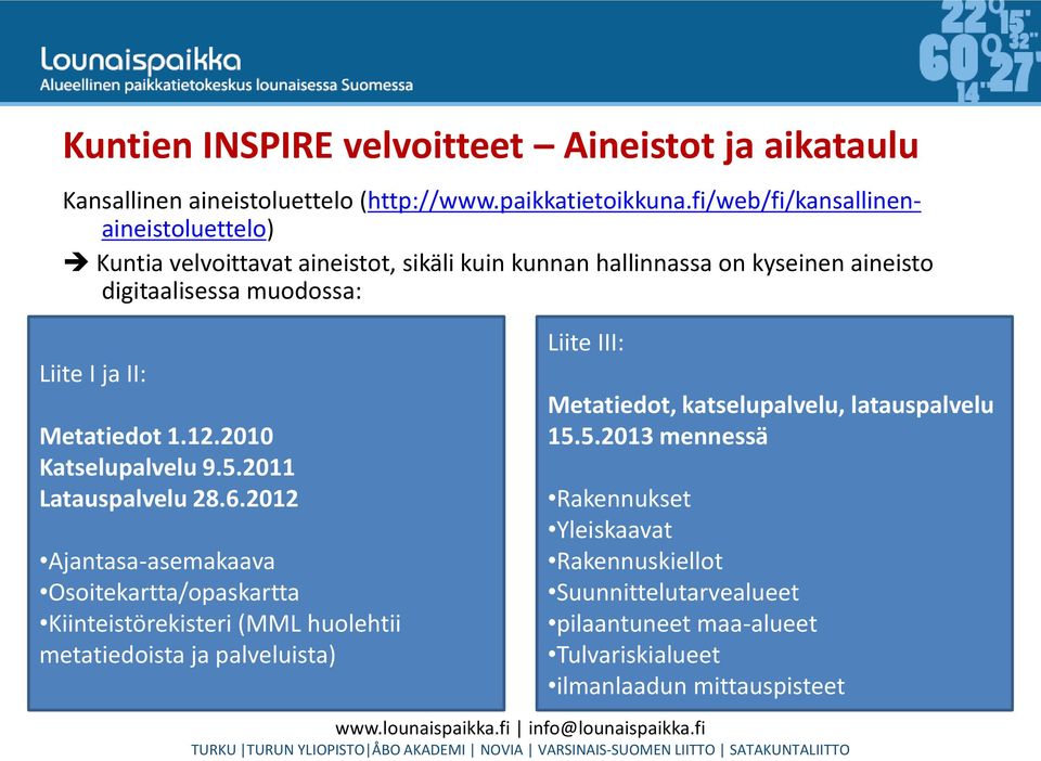 Metatiedot 1.12.2010 Katselupalvelu 9.5.2011 Latauspalvelu 28.6.