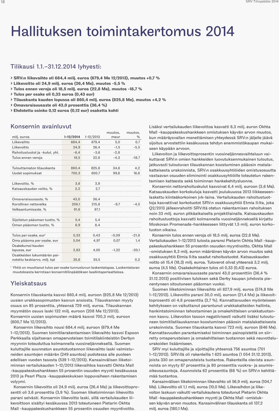 euroa (22,8 Me), muutos -18,7 % > > Tulos per osake oli 0,33 euroa (0,43 eur) > > Tilauskanta kauden lopussa oli 860,4 milj.