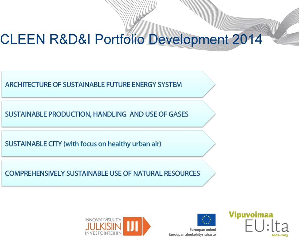 HANDLING AND USE OF GASES SUSTAINABLE CITY (with focus on