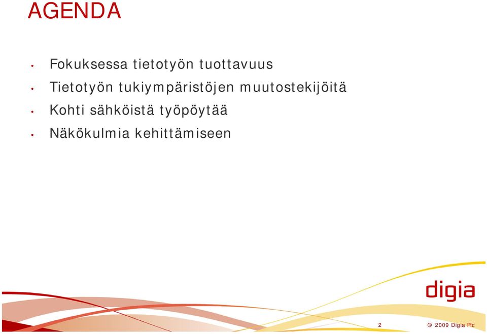 muutostekijöitä Kohti sähköistä