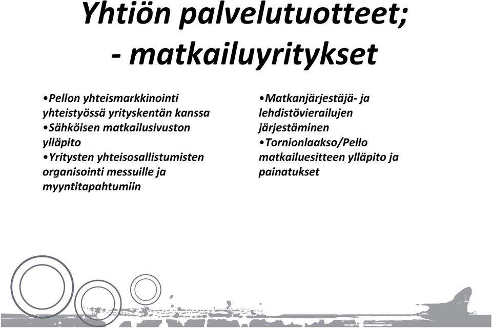 yhteisosallistumisten organisointi messuille ja myyntitapahtumiin