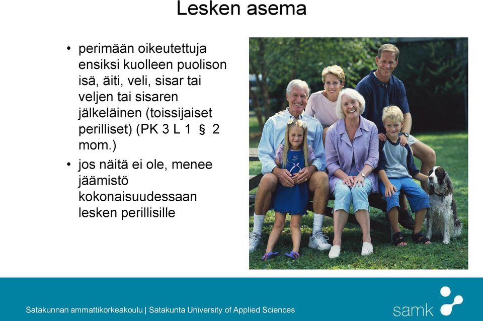 jälkeläinen (toissijaiset perilliset) (PK 3 L 1 2 mom.