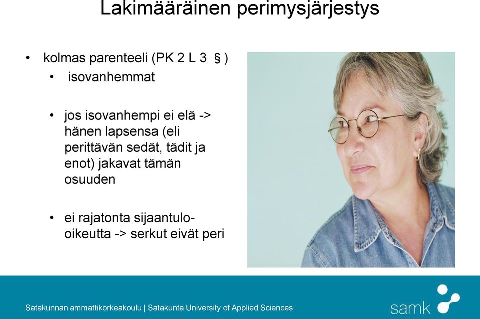lapsensa (eli perittävän sedät, tädit ja enot) jakavat