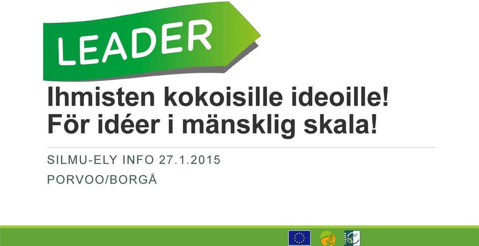 För idéer i mänsklig