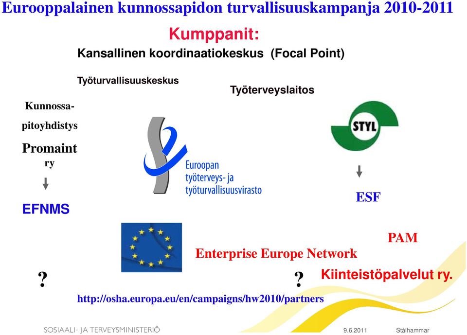 ry Työturvallisuuskeskus Työterveyslaitos EFNMS?