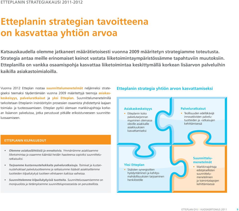 Etteplanilla on vankka osaamispohja kasvattaa liiketoimintaa keskittymällä korkean lisäarvon palveluihin kaikilla asiakastoimialoilla.