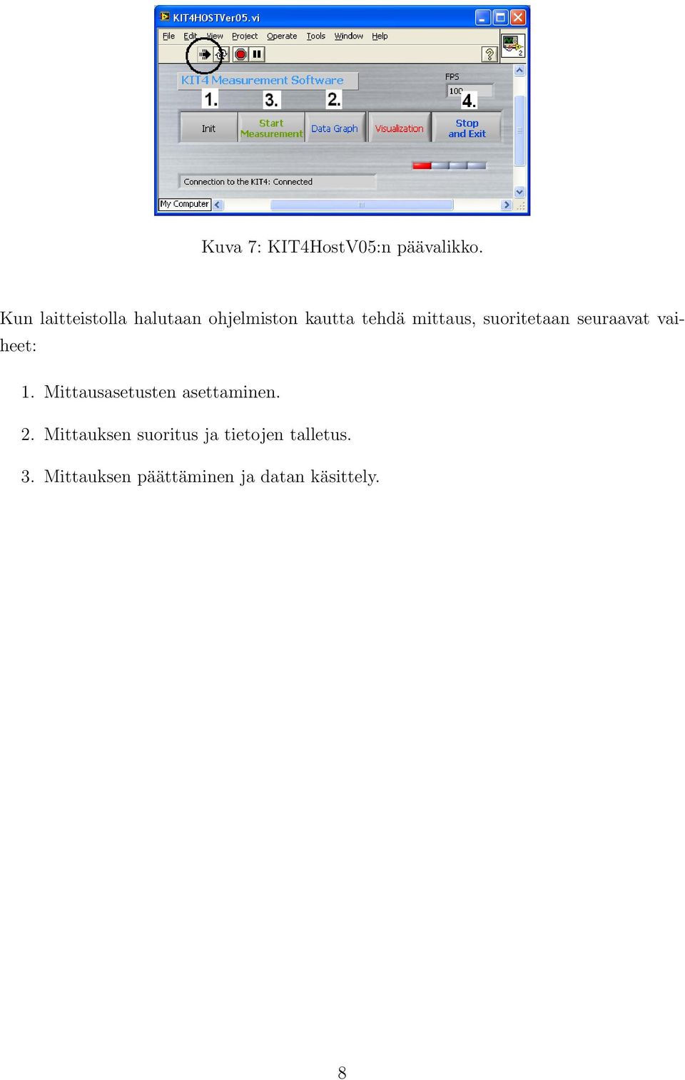 suoritetaan seuraavat vaiheet: 1. Mittausasetusten asettaminen.