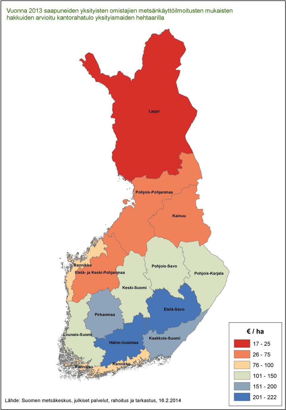 kantorahatulo yksityismaiden hehtaarilla